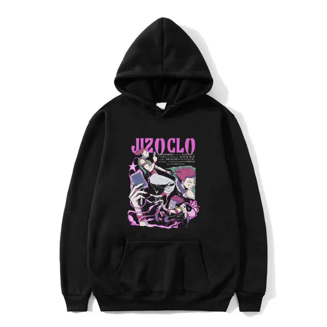 

Japanese Anime Hunter X Hunter Hisoka Graphic Hoodie Man Fashion Hooded Sweatshirt Regular Men Women Casual Oversized Hoodies