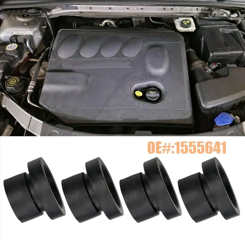 

4 шт., резиновая крышка двигателя, втулка двигателя автомобиля, буферное крепление, втулка, стопор для Ford Focus 2 MK2 Galaxy C S Max Mondeo Mk4 4