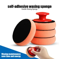 car waxing sponge paste handle car wipe polish wax sponge cleaning sponge car cleaning and maintenance tool