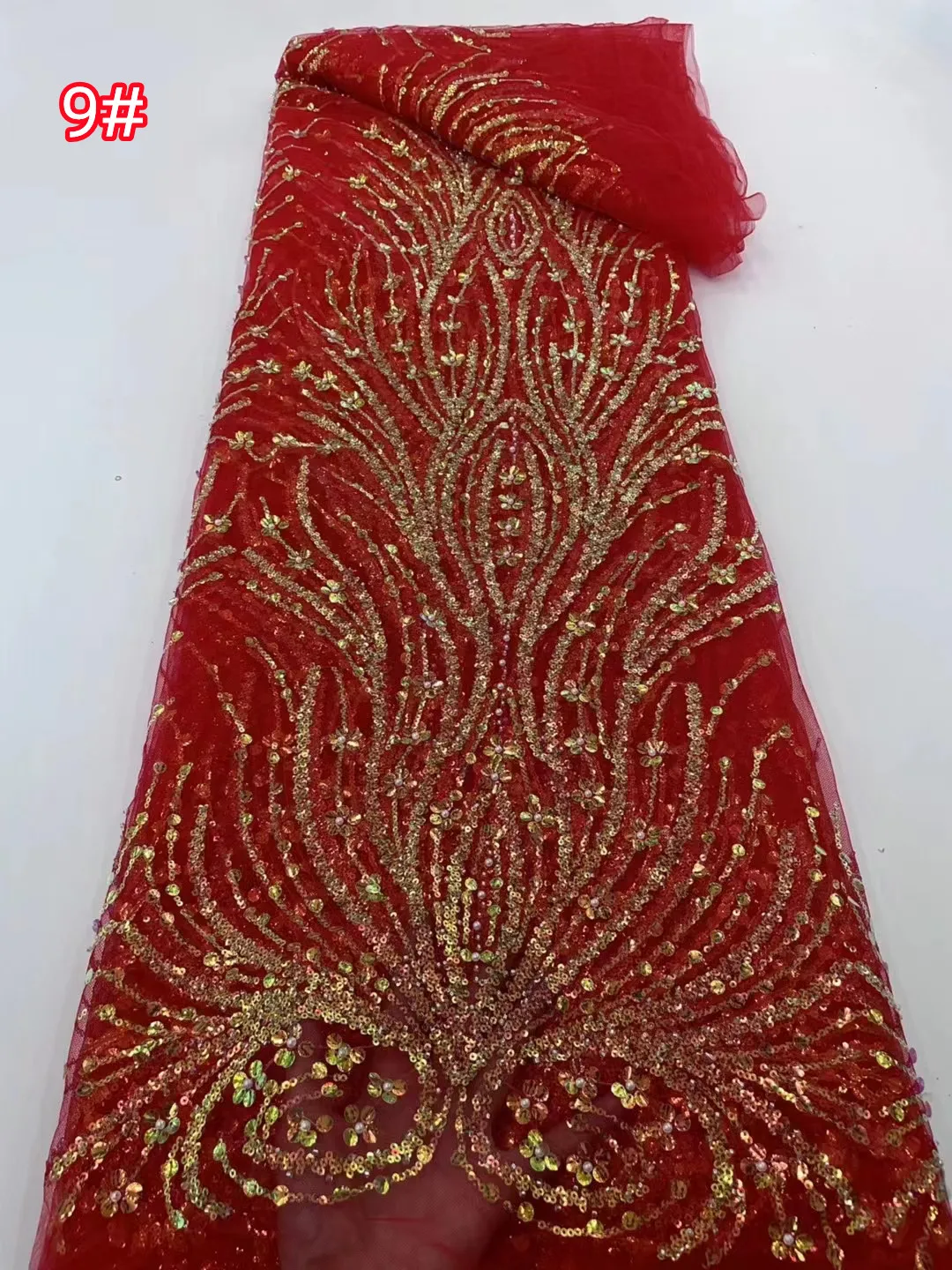 

Популярное трехмерное кружево с вышивкой и яркими блестками, свадебные платья в европейском и американском стиле