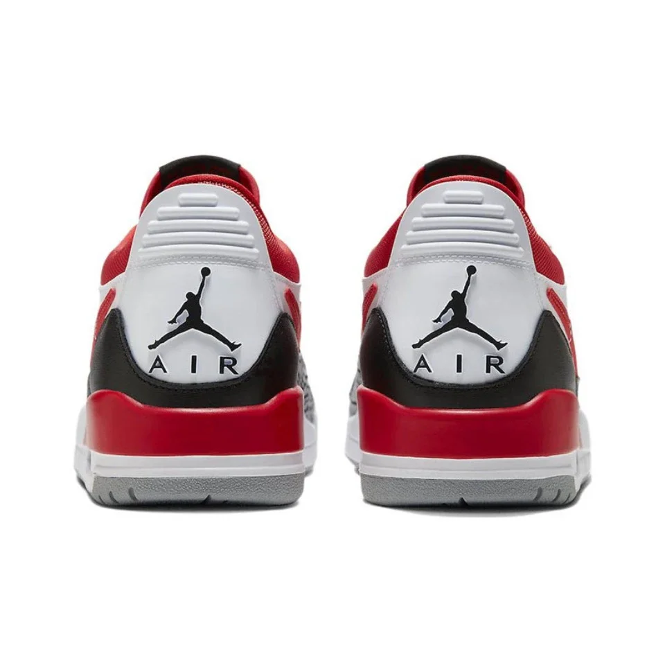 Оригинальные мужские кроссовки Air Jordan Legacy 312 Low Bulls красного черного белого цвета в