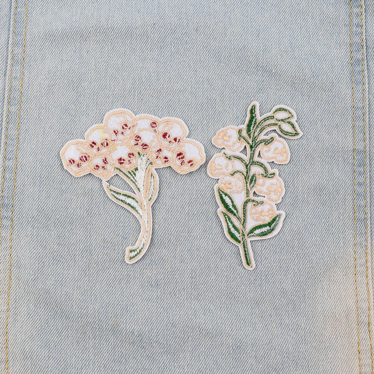 Патчи с вышивкой скелетом и цветами термоклейкие патчи для одежды в стиле панк