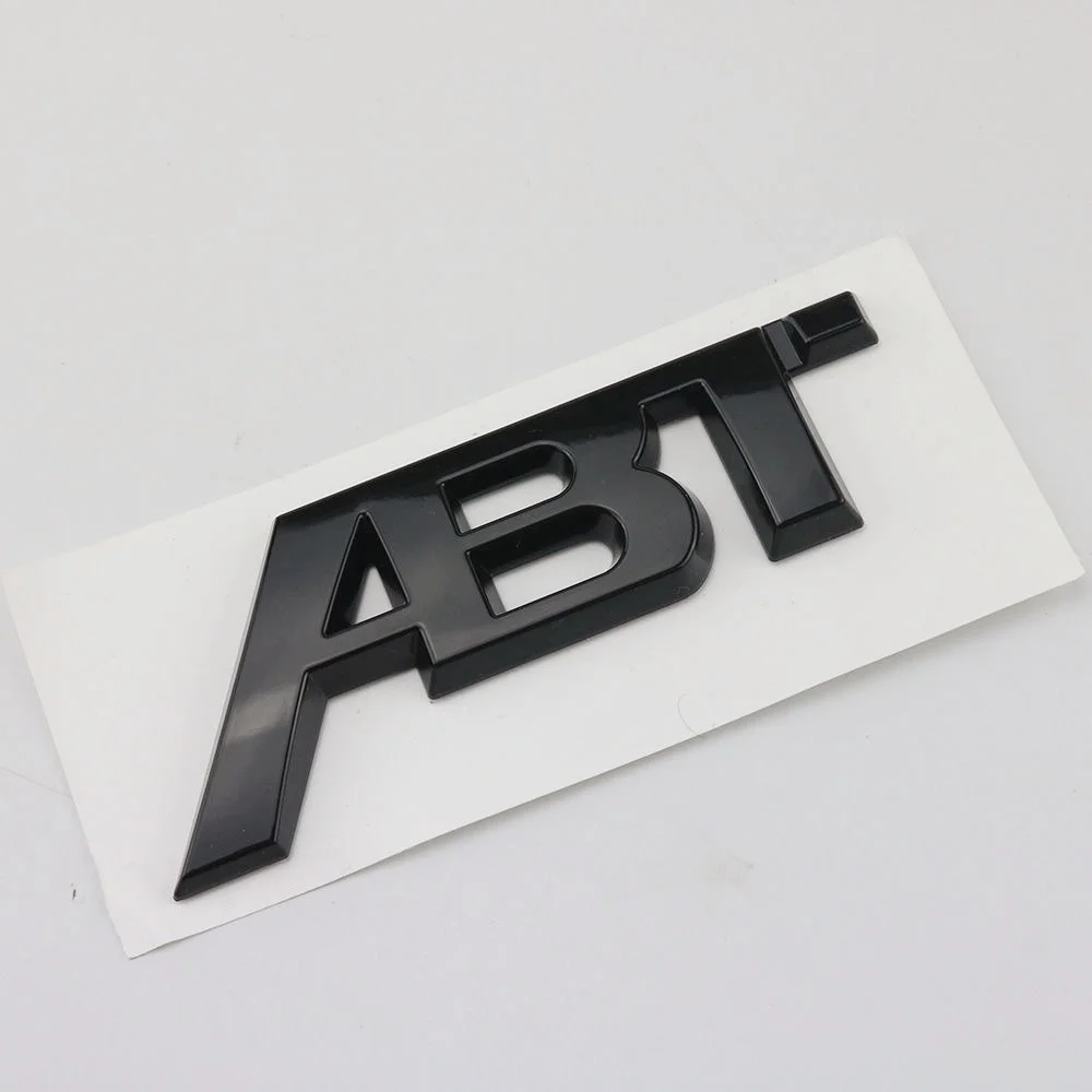 Фото 3D ABS ABT наклейка на задний багажник автомобиля с буквенным логотипом для A3 A4 A5 A7 A7 Q3 Q5 Q7 TT RS6 RS3 аксессуары №4