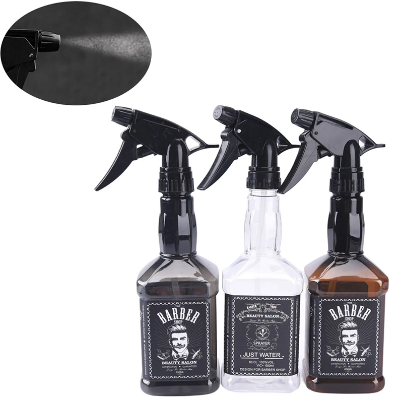 

650ml Water Sprayer Bottle Hair Spray Salon Brown Hairdressing Spray Bottle Salon Barber Hair Tools