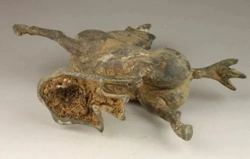 Коллекционная декоративная статуя старой медной бронзы яркая лошадь