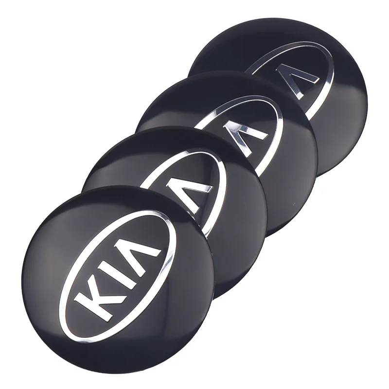 

4 шт., 56 мм, колпаки для центральной ступицы колес автомобиля, пылезащитный чехол, наклейка с логотипом для Kia Rio Picanto Sportage Niro Morning Ceed ProCeed Optima Seltos