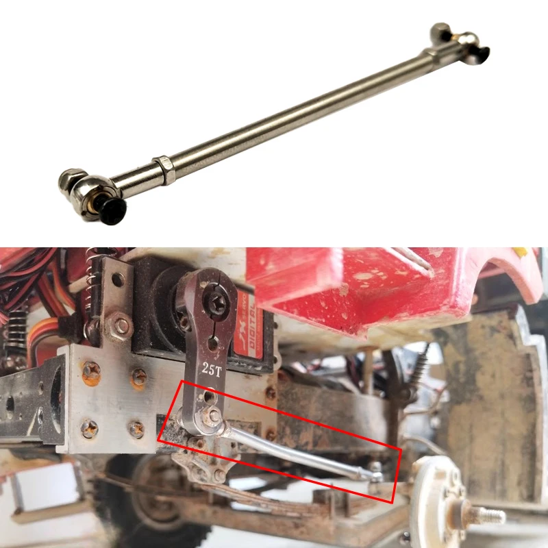 Металлическая рулевая тяга с шаровой головкой M2 для радиоуправляемого грузовика