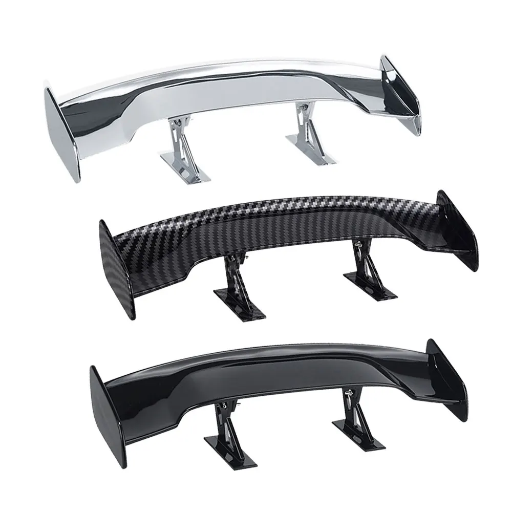 

Car Universal Mini Spoiler Tail Wing Carbon Fiber Look Modified Tail Wings Model Auto Styling Decoration Car Accessories