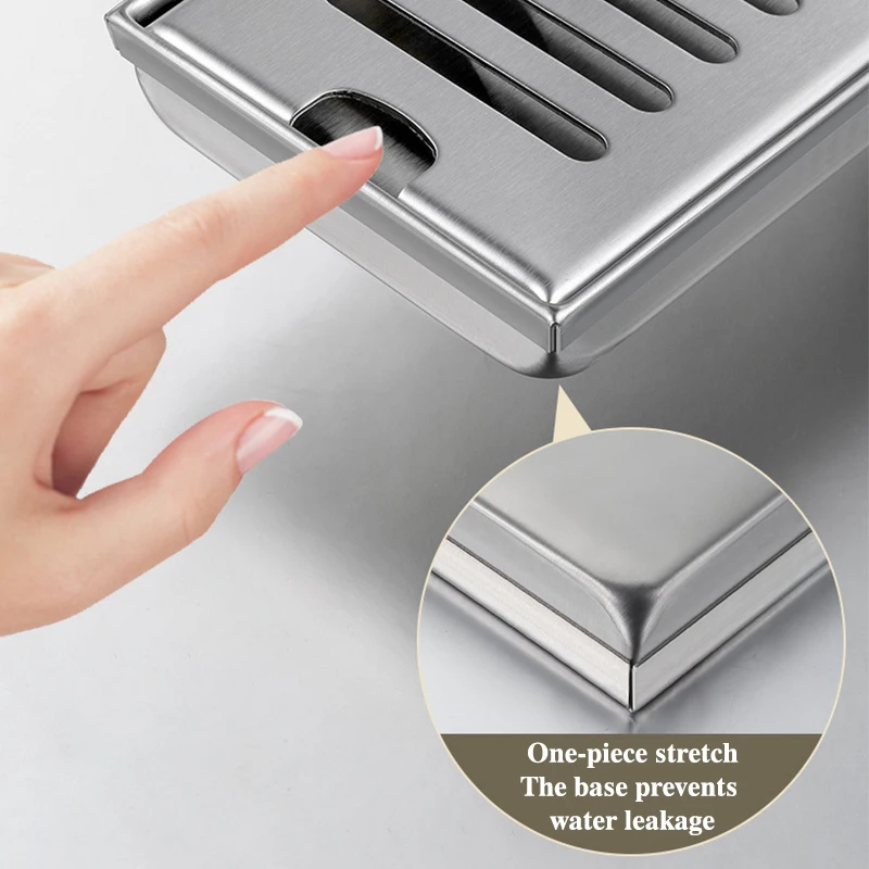 Дренаж для ванной комнаты из нержавеющей стали с начесом 20-60 см