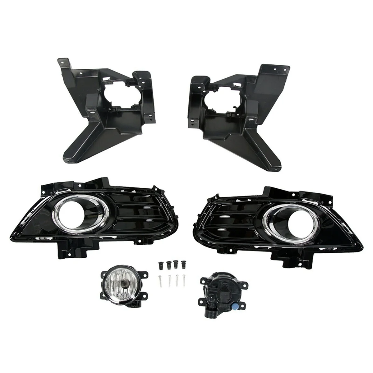 Комплект противотуманных фар для переднего бампера автомобиля нижняя решетка