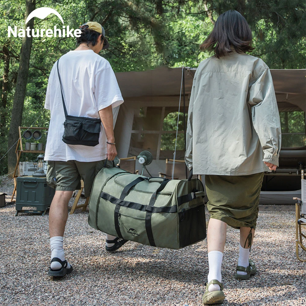 w kempingu Naturehike Przenośna składana torba podróżna na zewnątrz o dużej pojemności kółkach z kółkiem Składana bagaż