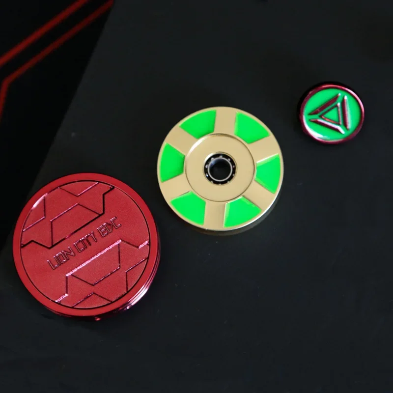 Светящийся круглый Спиннер EDC металлический фиджет-Спиннер с тыквой гироскоп для