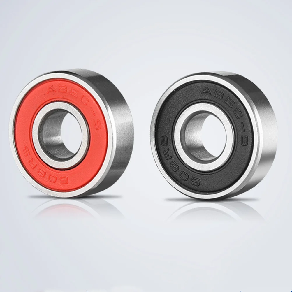 

20pcs 608 2RS Inline Roller Skate Wheel Bearing Anti-rust Skateboard Wheel Bearing Sealed ABEC-9 (Black)