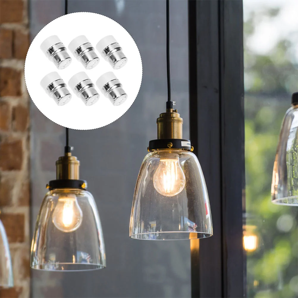 6 шт. адаптер для лампочки конвертер цоколя лампы держатель конвертера B22 в цоколь