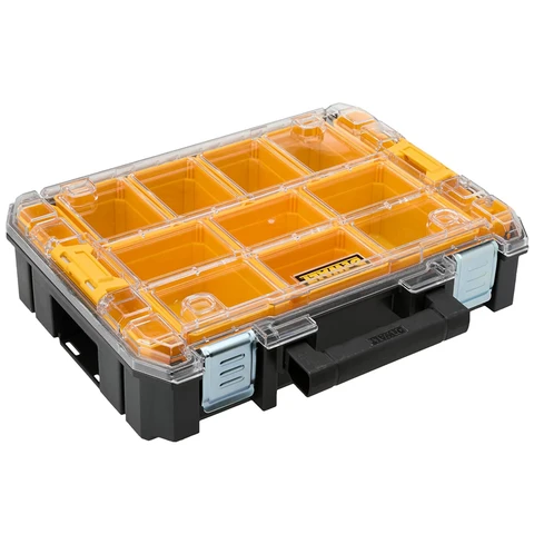 DEWALT ‎ DWST82968 TSTAK IP54 Органайзер Водонепроницаемый пылезащитный портативный штабелируемый прозрачный ящик для хранения аксессуаров для инструментов