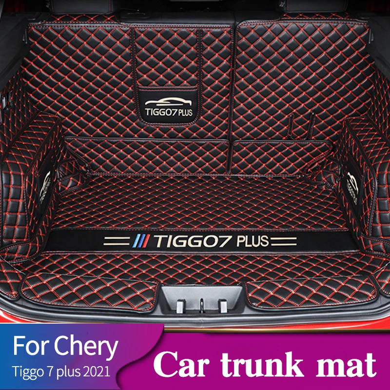 

TPE Trunk Frunk Mats For Chery Tiggo 7 Plus Pro 2021To 2022 All-Weather Cargo Liners Car Boot Lower Compartment