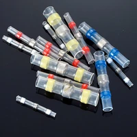 100pcs auto shrink tube soldering waterproof heat shrinkable sleeve transparent isolated cable splice connector butt for cars