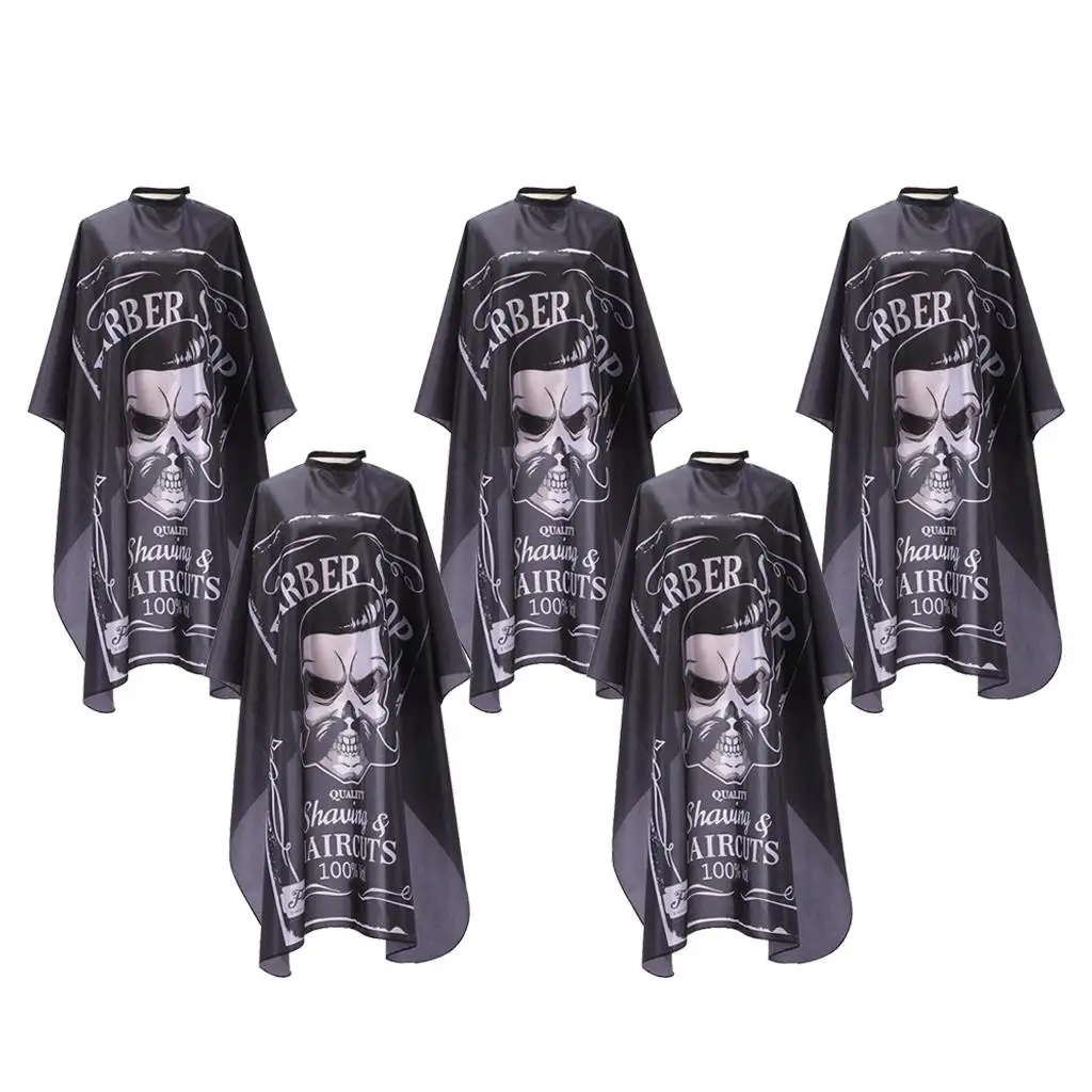 

5x Barber Shop Cape Haircutting Gown Hairdressing Patterned Apron