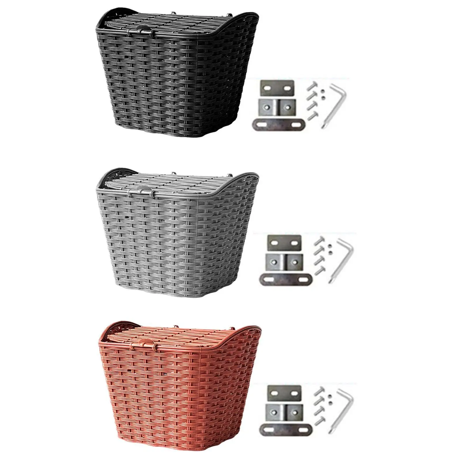 Передняя рама велосипедная корзина передняя для велосипеда с крышкой простая