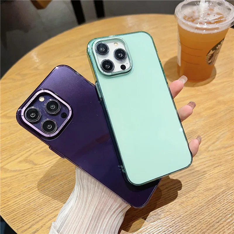 

For iPhone 14 Pro Max Case Luxury Original Shockproof Armor Case For iPhone 13 12 Pro Max Metal Camera Matte Bumper PC Cover