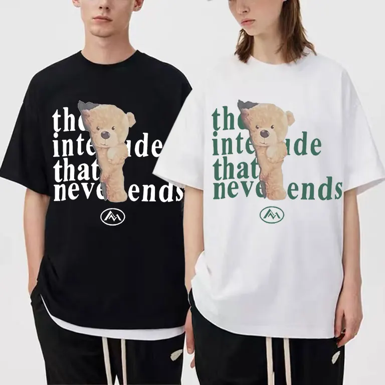 

Inaka Power Bear T Shirt The Intemde That Neveends Tshirt Hip Hop Streetwear Men's Cotton Tees Men Women Fashion Brand T-shirts