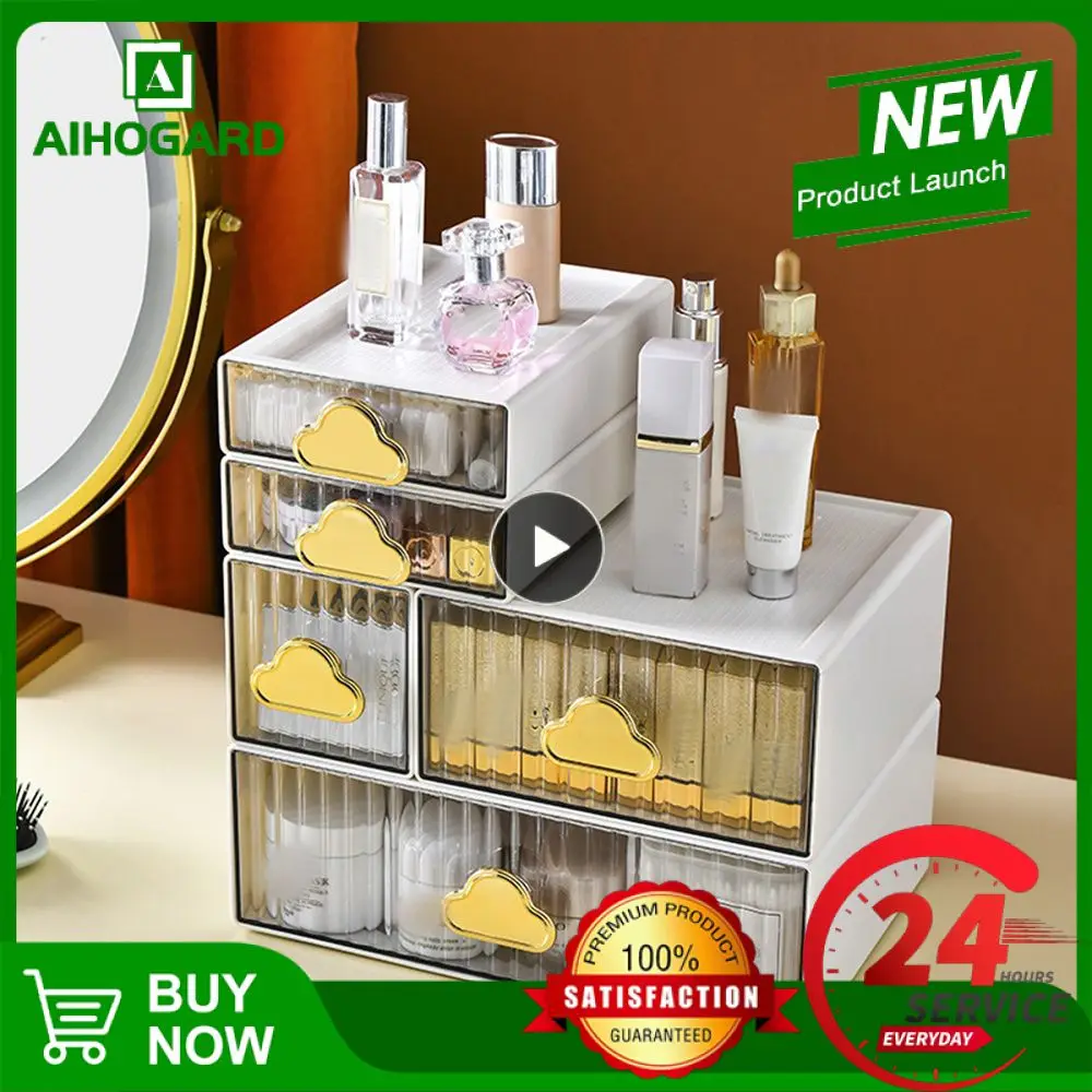 

Storage Basket Anti Deformation Space Saving Sorting Box Cloud Desktop Storage Box Cosmetic Cabinet Dormitory Good Stuff Green