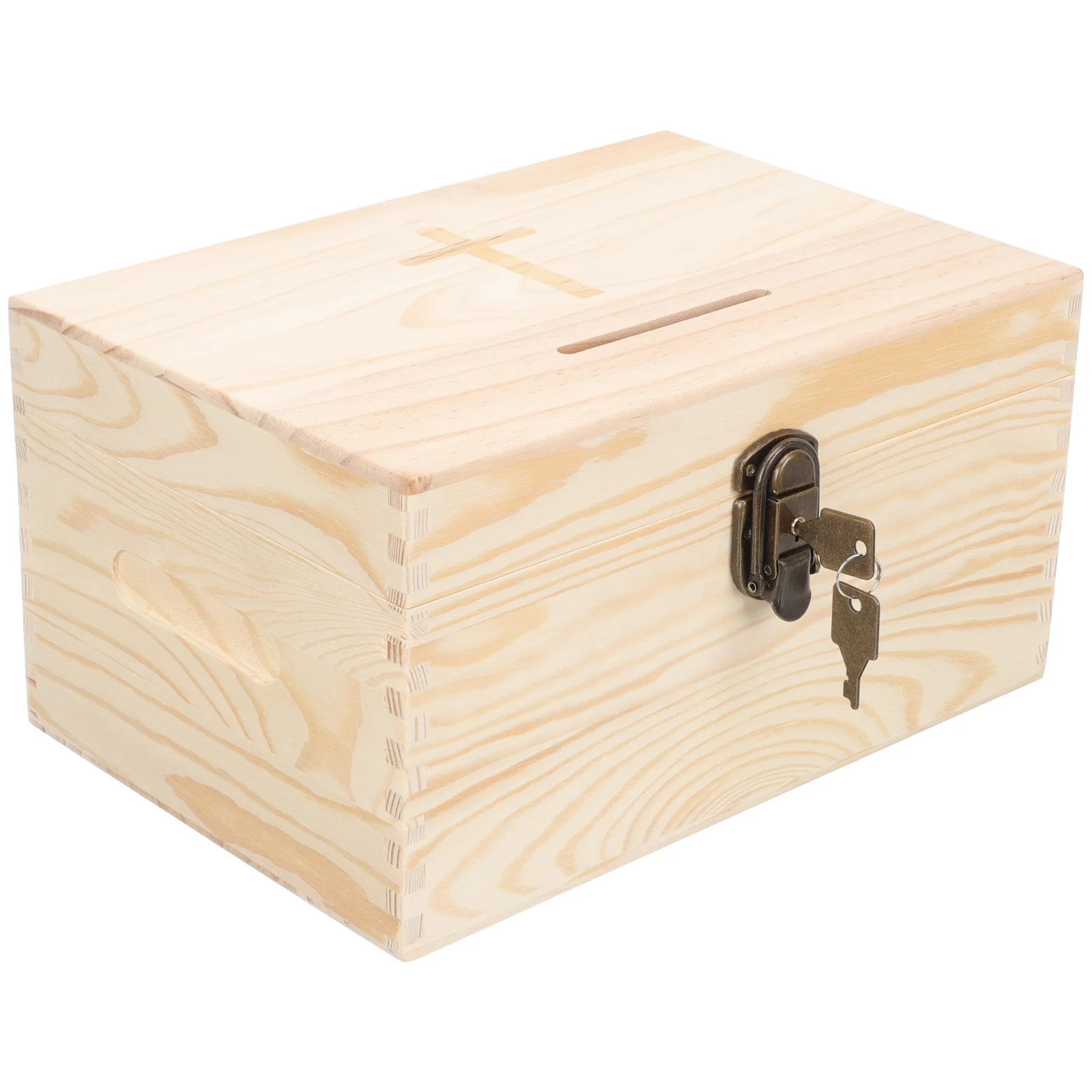 

Portable Voting Box Locked Ballot Box Polling Case Suggestion Box with Lock