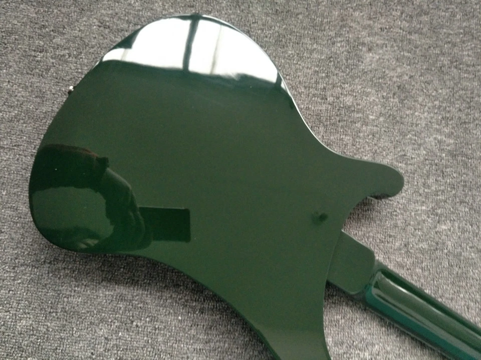 Зеленая бас-гитара Rickenback 4003 Fireglo прозрачная 4-струнная Ricken бесплатная доставка