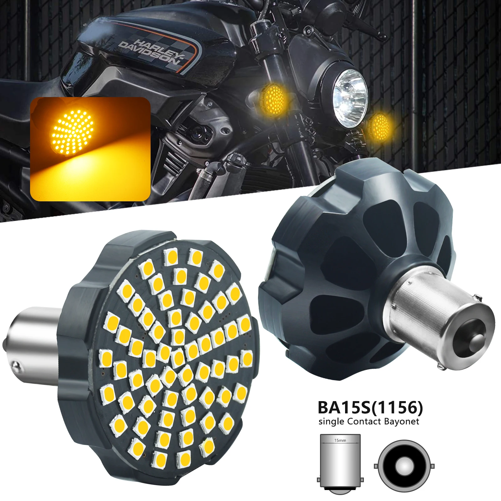 

1156 Harley LED 1157 Harley Лампа заднего указателя поворота 2 дюйма 60 шт. 3030 SMD Светодиодная лампа для Harley Davidson Touring Street Glide Road King