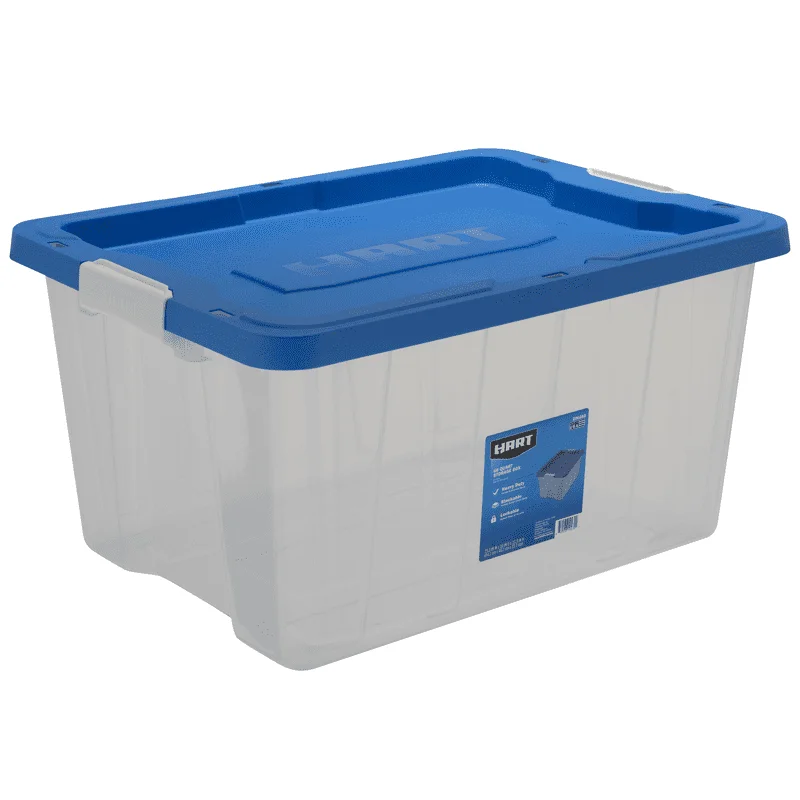 

Quart Latching Plastic Storage Bin Container, Clear