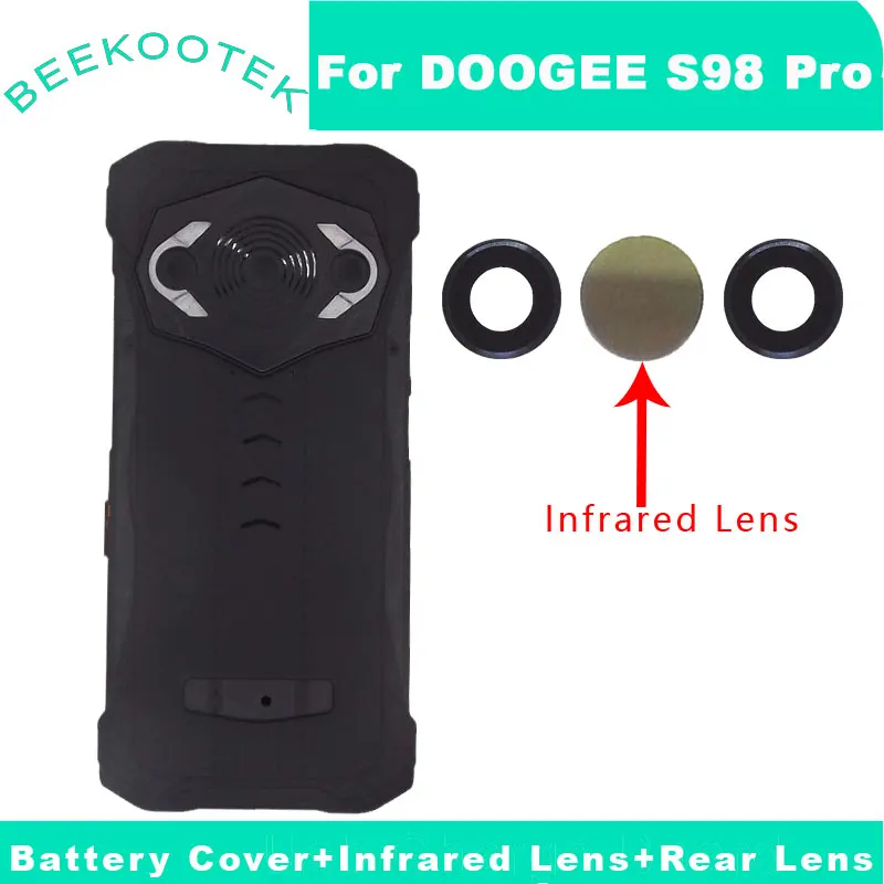 Оригинальный чехол для аккумулятора DOOGEE S98 Pro, приемник отпечатков пальцев, инфракрасный объектив, стеклянная крышка объектива задней камеры для телефона Doogee S98 Pro (art.: 3920cd48d46ac) - 3920cd48d46ac