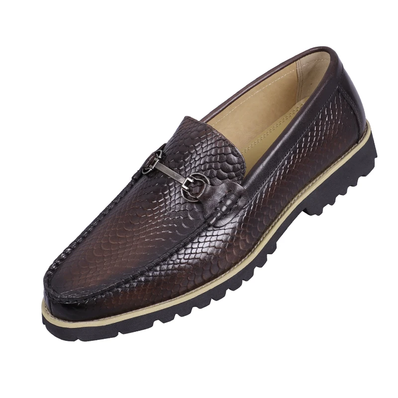 Роскошные брендовые мужские кроссовки из крокодиловой кожи пенни-лоферы