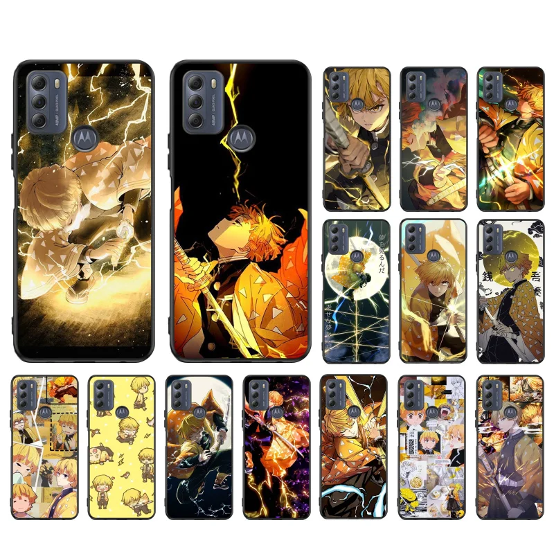

Demon Slayer Agatsuma Zenitsu PhoneCase for Motorola Moto G7 Play G8 G9 Play G7 G8 Power G8 Plus G30 G100 G60 G20 G50