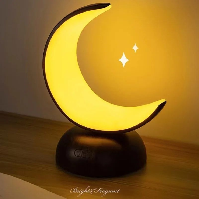 

New Moon Exotic Bedside Lamp Desktop Dimming LED Charging