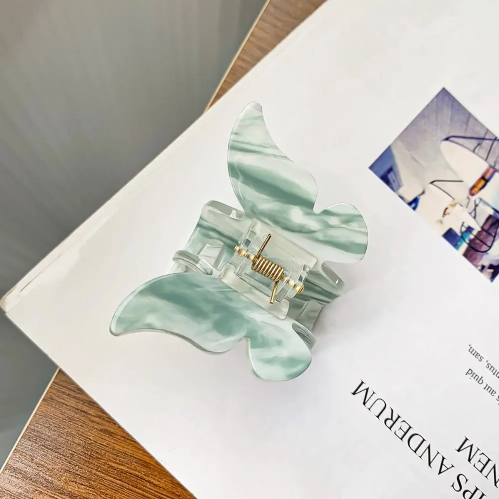 Элегантный корейский стиль коготь для волос-бабочки красочный иллюзорный цвет