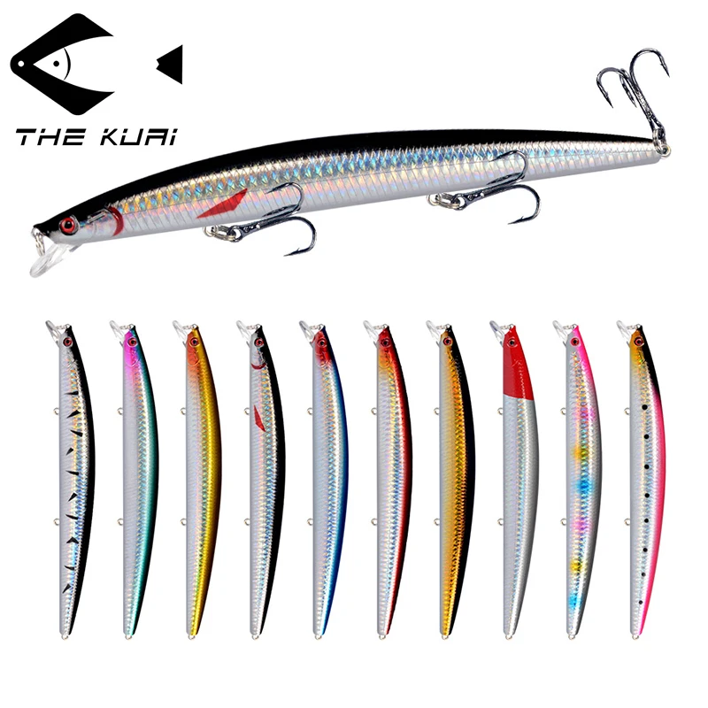 

TheKuai Minnow Big Fishing Lure Slow Sinking Hard Bait 18cm/24g Artificial Bait Fishing Wobblers Swimming Carp Tackle Jerkbait