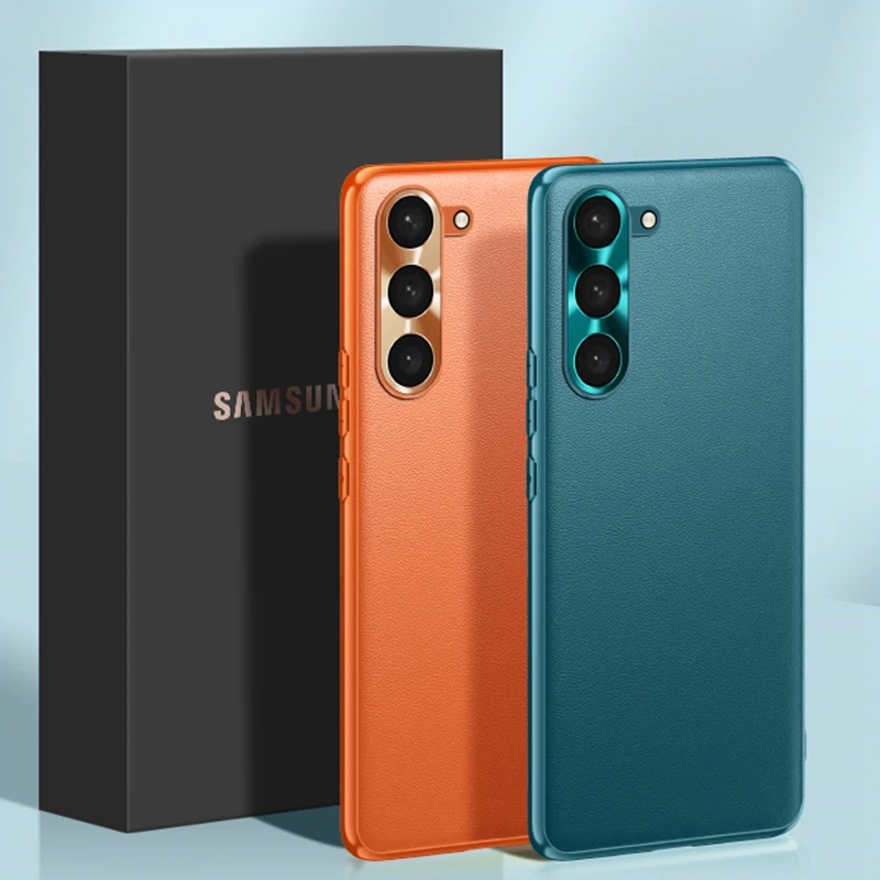 Роскошный чехол из искусственной кожи для Samsung Galaxy S23 S22 S21 Plus Note 20 Ультратонкий