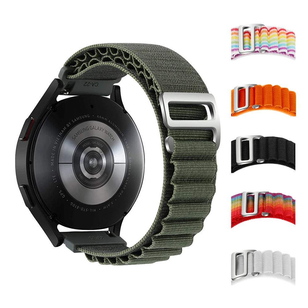 

Alpine Nylon Band For Fossil Gen 6 5 5E 44mm Sport Men Strap For Fossil Gen 5 LTE 45mm/Carlyle/Julianna/Garrett Bracelet 20 22mm
