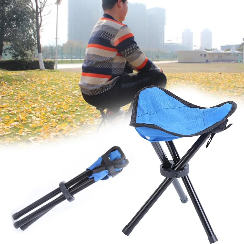 Outdoor Portable Tripod Folding Fishing Chairs Camping Stool Triangle Chair Seat Traveling Camping Portable Fishing Mate Chair enlarge
