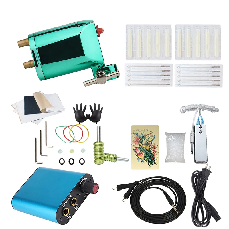 Набор для татуировок 1 вращающаяся машинка 8 обмоточных катушек машинки