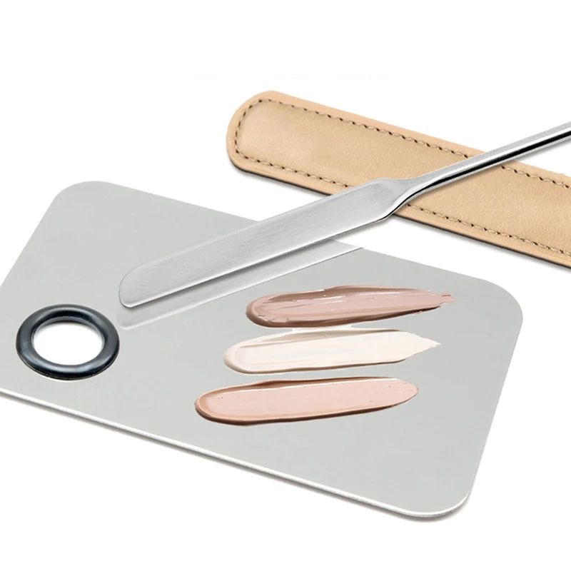 

Косметический инструмент для смешивания основа под макияж с двумя головками из нержавеющей стали