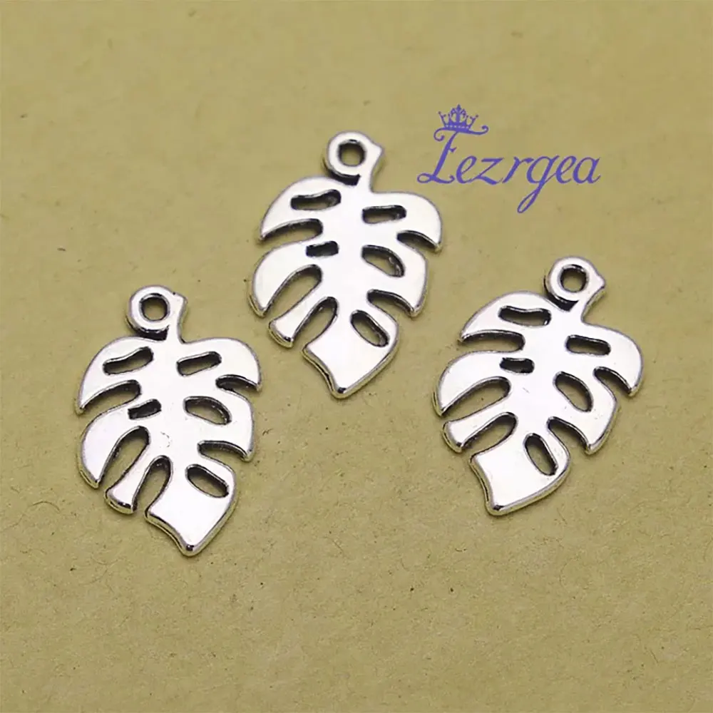 50 шт./партия подвески в виде листьев монстеры