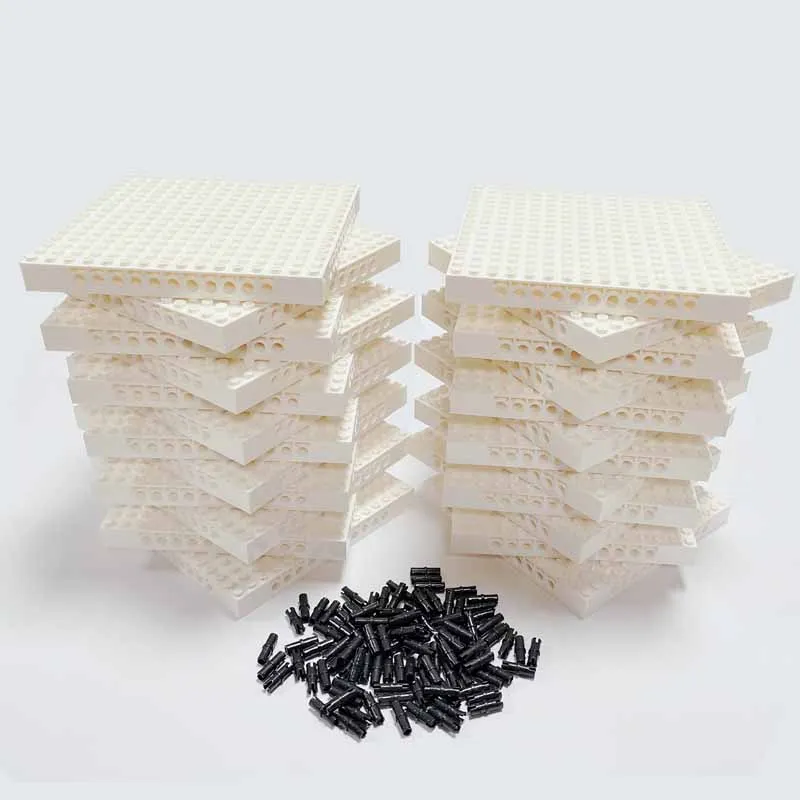 Массовая покупка, белый кирпич 4/3, 16x16, базовые пластины, строительный блок MOC, набор деталей, игрушки для Pixel Art, оптовая продажа, совместимы с 65803, отправляемые булавки