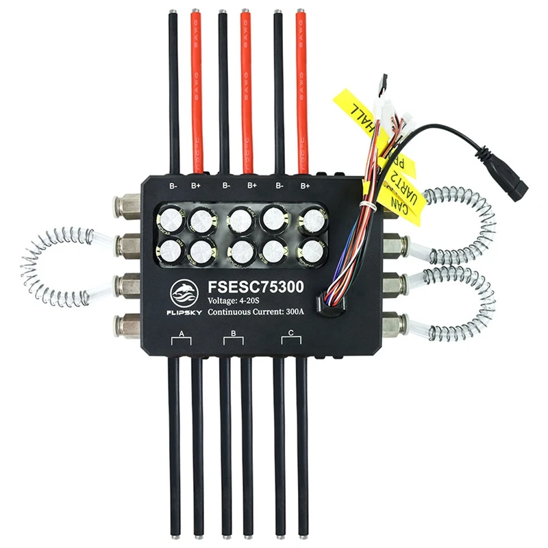 

Flipsky FSESC 75300 84 в мощный ток 350A ESC основа на Vesc с алюминиевым зеркальным корпусом для водяного охлаждения для робота-файтинга с электрофольгой