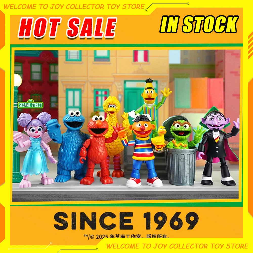 НОВАЯ фигурка BLOKEES Улица Сезам Oscar The Grouch Bert ErnieThe Count экшн-фигурка слепая коробка