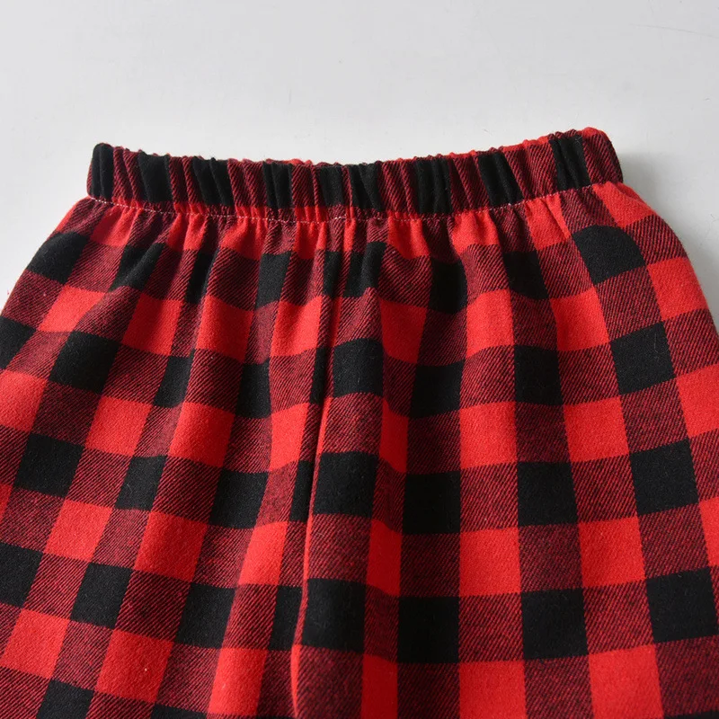 Детская домашняя одежда 2024 семейные пижамы детская для сна с длинными рукавами