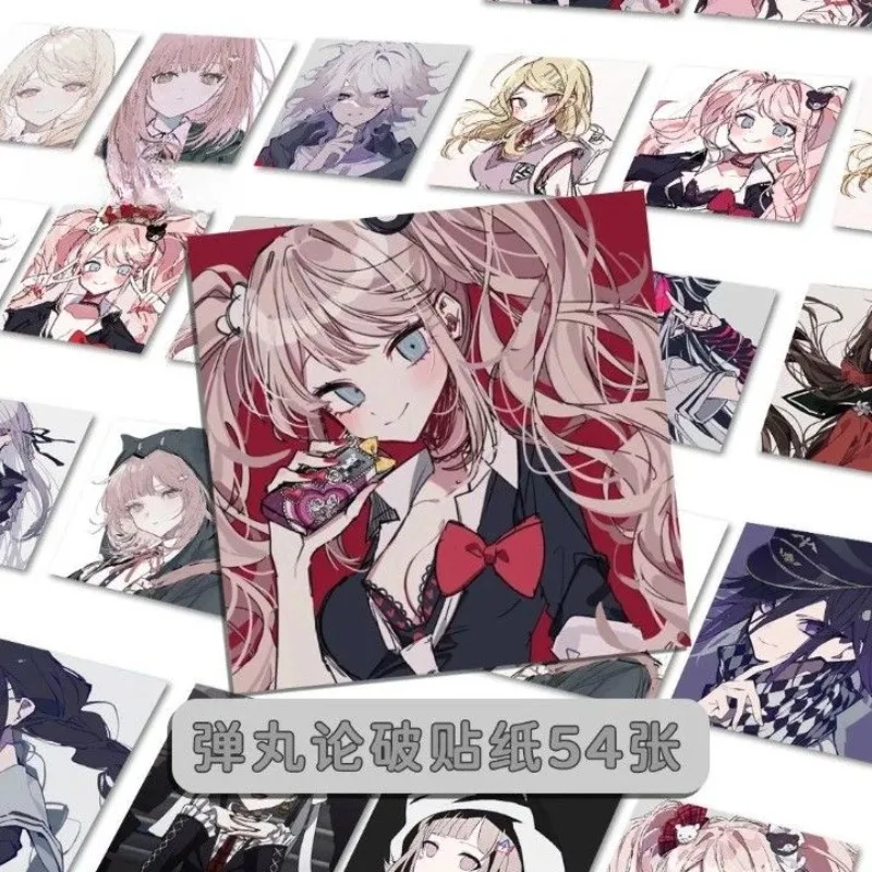 

Стикер Danganronpa, аниме стикер, милые студенческие Канцелярские Товары для детей, ручной аккаунт, голова, портрет, декоративная наклейка, водонепроницаемая