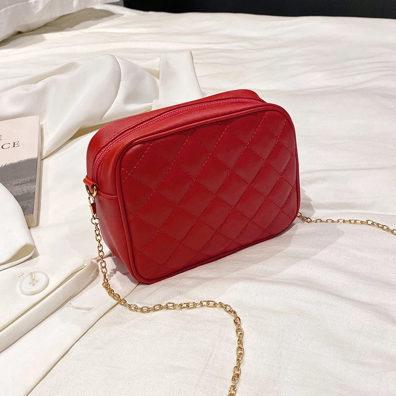 Trend Chain Shoulder Bag Girls Mobile Phone Bags Casual Ladies Coin Purse Street Handbags Crossbody Bag