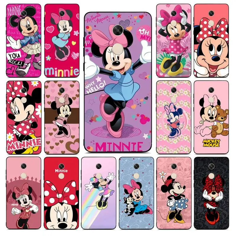 

Disney Minnie Mouse Phone Case for Redmi Note 8 7 9 4 6 pro max T X 5A 3 10 lite pro