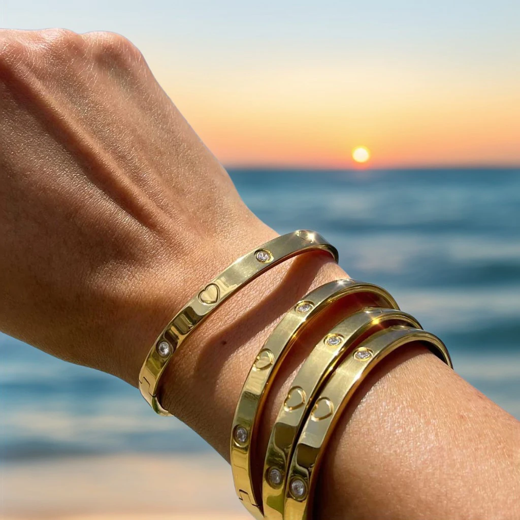 Женский браслет Peri'sbox из нержавеющей стали простые изящные ювелирные